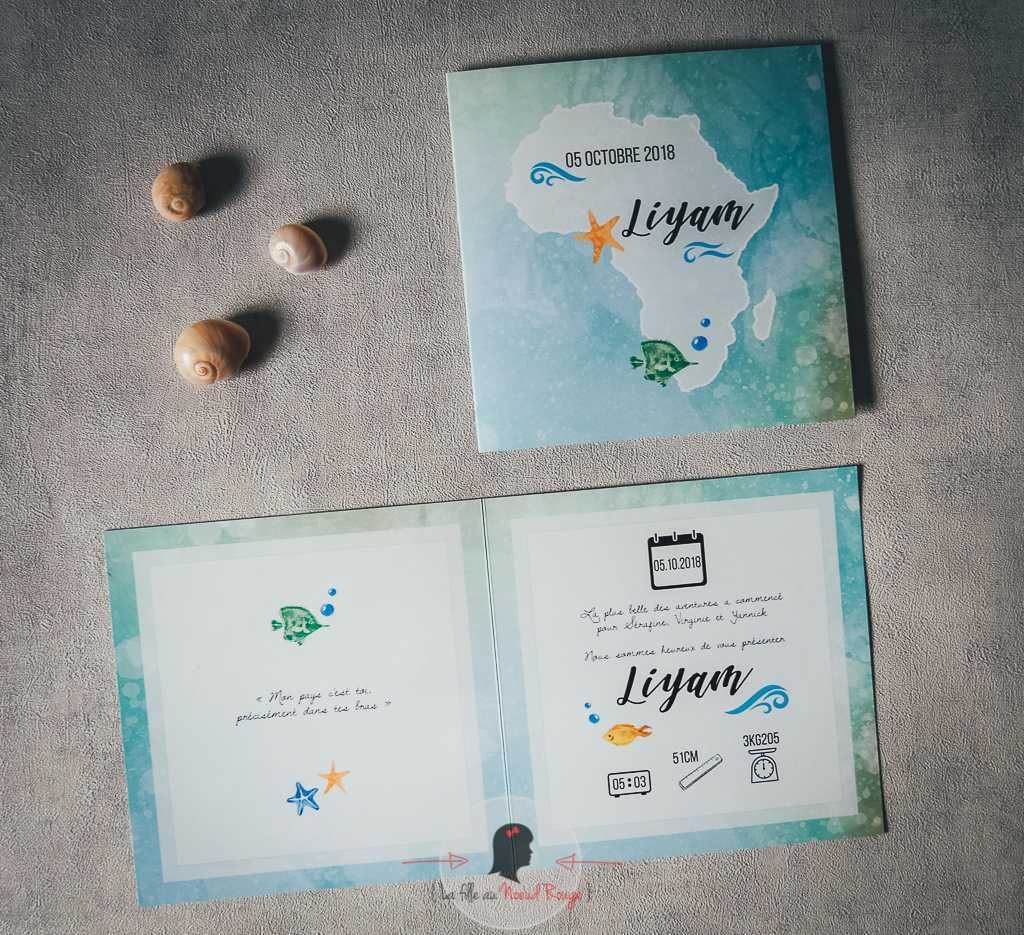 faire-part naissance sur-mesure mer océan poisson afrique-12