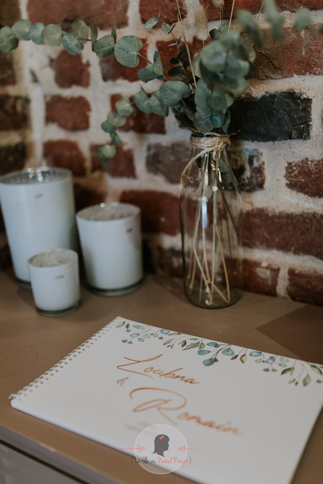 Papeterie mariage sur mesure nature bohème dorure livre d'or 1